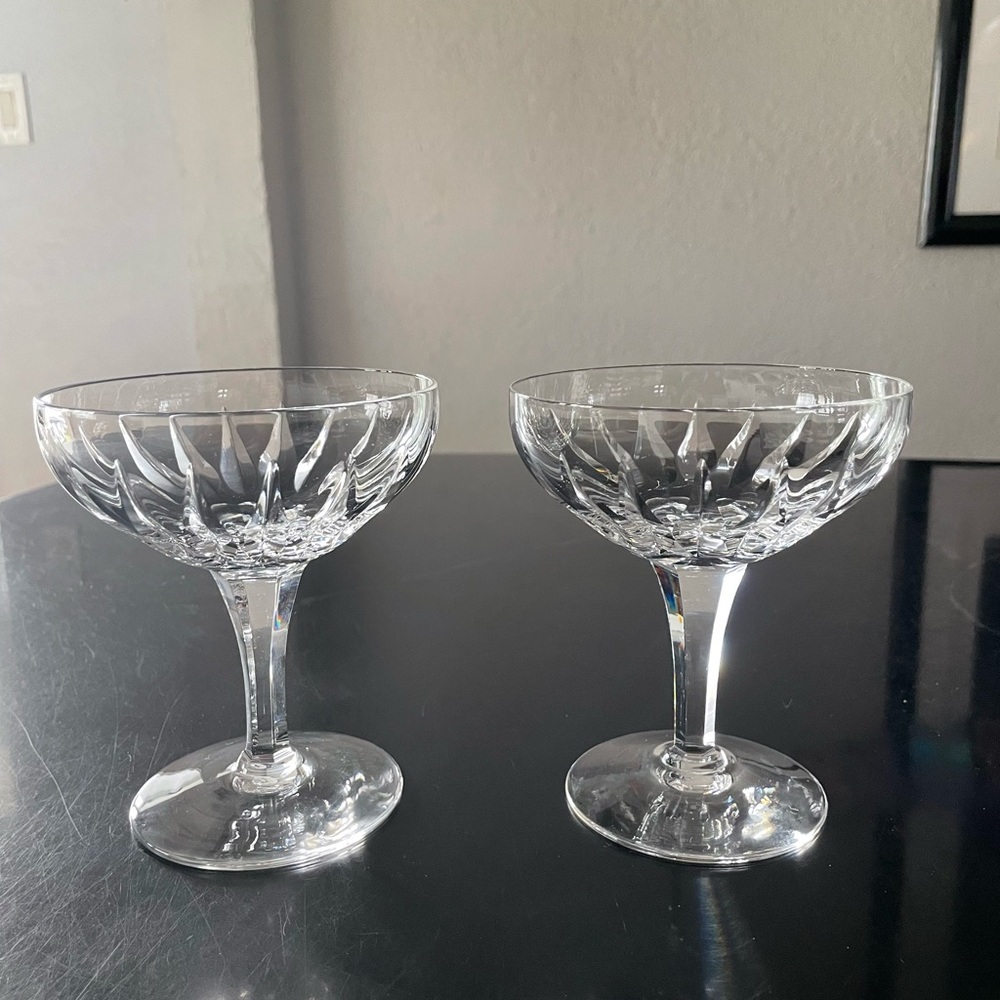 Stuart Crystal Champagne Glasses - set of two